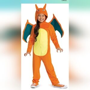 charizard costume official pokemon size 7-8